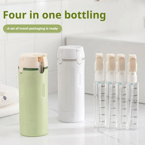 Portable 4-in-1 Smart Travel Bottle Set